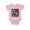 Cute Like Mom Baby Romper Pink