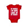 Cute Like Mom Baby Romper Red
