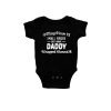 Daddy Wrapped Around My Finger Baby Romper Black
