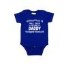 Daddy Wrapped Around My Finger Baby Romper Blue