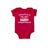 Daddy Wrapped Around My Finger Baby Romper Red