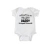 Daddy Wrapped Around My Finger Baby Romper White