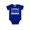 Cool as Mama Baby Romper Blue
