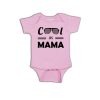 Cool as Mama Baby Romper Pink