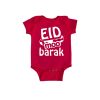 Eid Moobarak Baby Romper Red