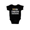 I love my daddy strongest Baby Romper Black