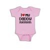 I love my daddy strongest Baby Romper Pink