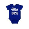 Mini Boss Design Baby Romper Blue