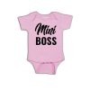 Mini Boss Design Baby Romper Pink