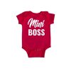 Mini Boss Design Baby Romper Red