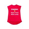Papa's heart, mom's world Girls T-Shirt Red