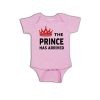 Prince has arrived Baby Romper Pink