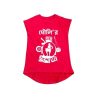 Pohela boishakh Dhol with Customized Name Girls T-Shirt Red