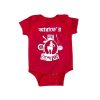 Pohela boishakh Dhol with Customized Name Baby Romper Red