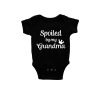 Spoiled By Grandma Baby Romper black