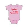 Spoiled By Grandma Baby Romper pink