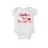 Spoiled By Grandma Baby Romper white