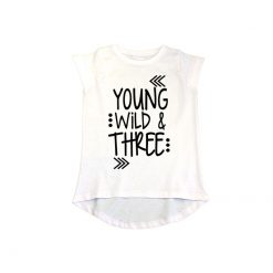 Young Wild & Three Girls T-Shirt White