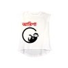 Animal Series Monkey with Name Girls T-Shirt white