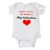 sorry girls baby romper white unisex boys girls