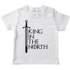 GOT King in the north white tshirt