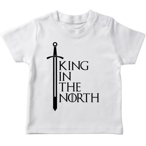 GOT King in the north white tshirt