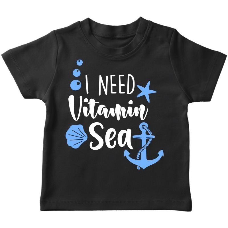 Vitamin Sea Black T-shirt