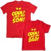 Father Son Cool unique Combo t-shirt Red