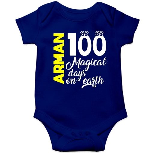 100-Days-Birthday-Customized-Name-Baby-Ropmper-Blue