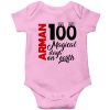 100-Days-Birthday-Customized-Name-Baby-Ropmper-Pink