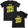 Father Son Cool unique Combo t-shirt Black