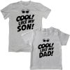 Father Son Cool unique Combo t-shirt Grey