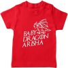 Baby-Dragon-T-shirt-for-Boys-and-Girls-Red