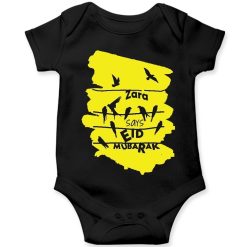 Birds-Unique-Wishing-Eid-Baby-Romper-Black