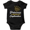 Born-in-Month-Baby-Romper-Black