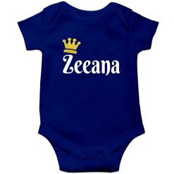 Customized-Name-with-Crown-Unique-Baby-Romper-Blue