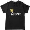 Customized-Name-with-Crown-Unique-T-Shirt-Black