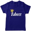 Customized-Name-with-Crown-Unique-T-Shirt-Blue