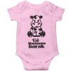 Eid Moooobarak Baby Romper Pink