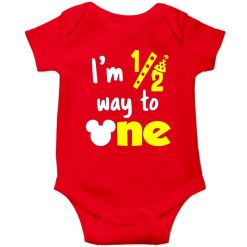 HalfBirthday-baby-Romper-Red