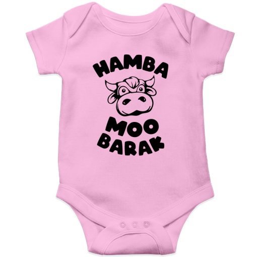 Hamba-Moo-Barak-Baby-Romper-Pink