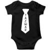 Name-in-a-tie-Baby-Romper-Black