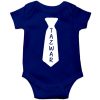 Name-in-a-tie-Baby-Romper-Blue