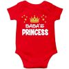 Baba's Princess Baby Romper Red