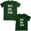 Best-Dad-Son-Unique-Family-Combo-T-Shirt-Green