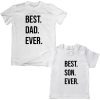 Best-Dad-Son-Unique-Family-Combo-T-Shirt-White