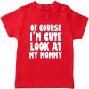 Cute-Like-Mom-T-Shirt-Red