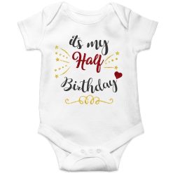 Half-Birthday-Celebration-Baby-Romper-White