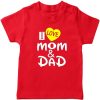 I-Love-Mom-&-Dad-T-Shirt-Red