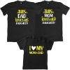 Mom-Dad-&-Daughter-Family-Combo-T-Shirt-Black